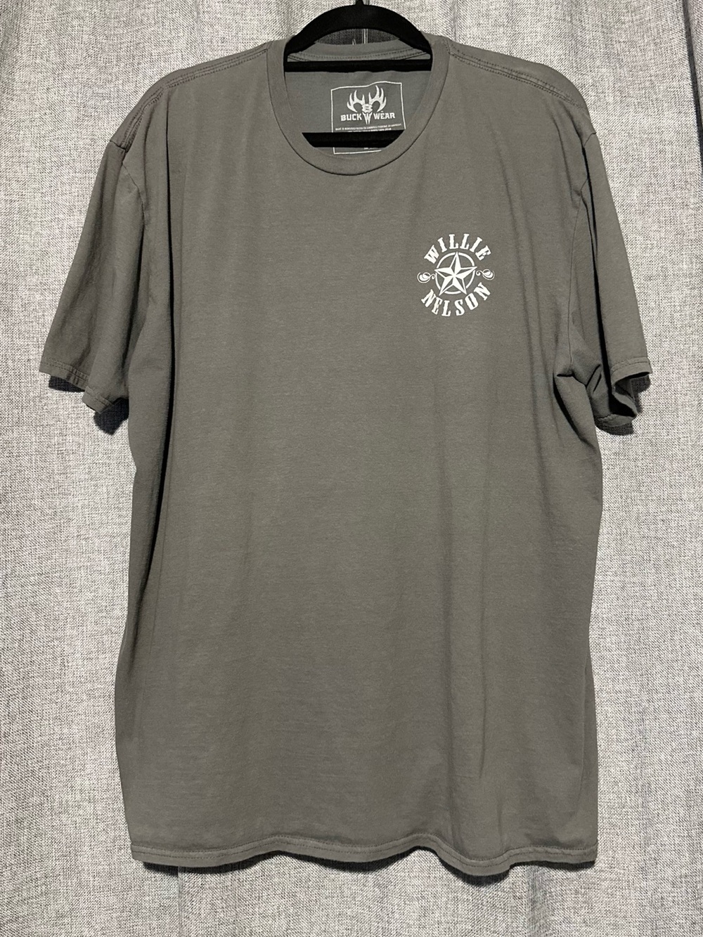 Willie Nelson-Buck Wear On The Road Again Retro Tour Graphic Tee, 2XL